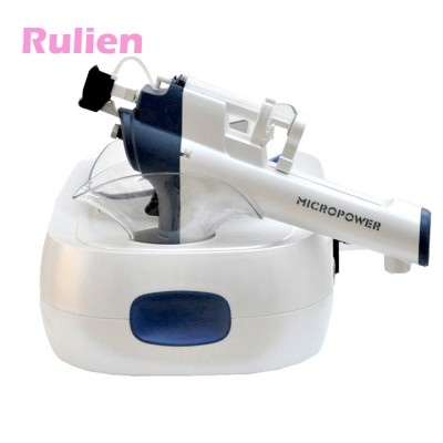 Portable needle free pain relief injection gun for mesotherapy with RF